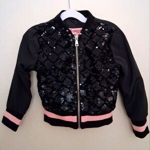 URBAN REPUBLIC Little Girl's Sequin Bomber Jacket